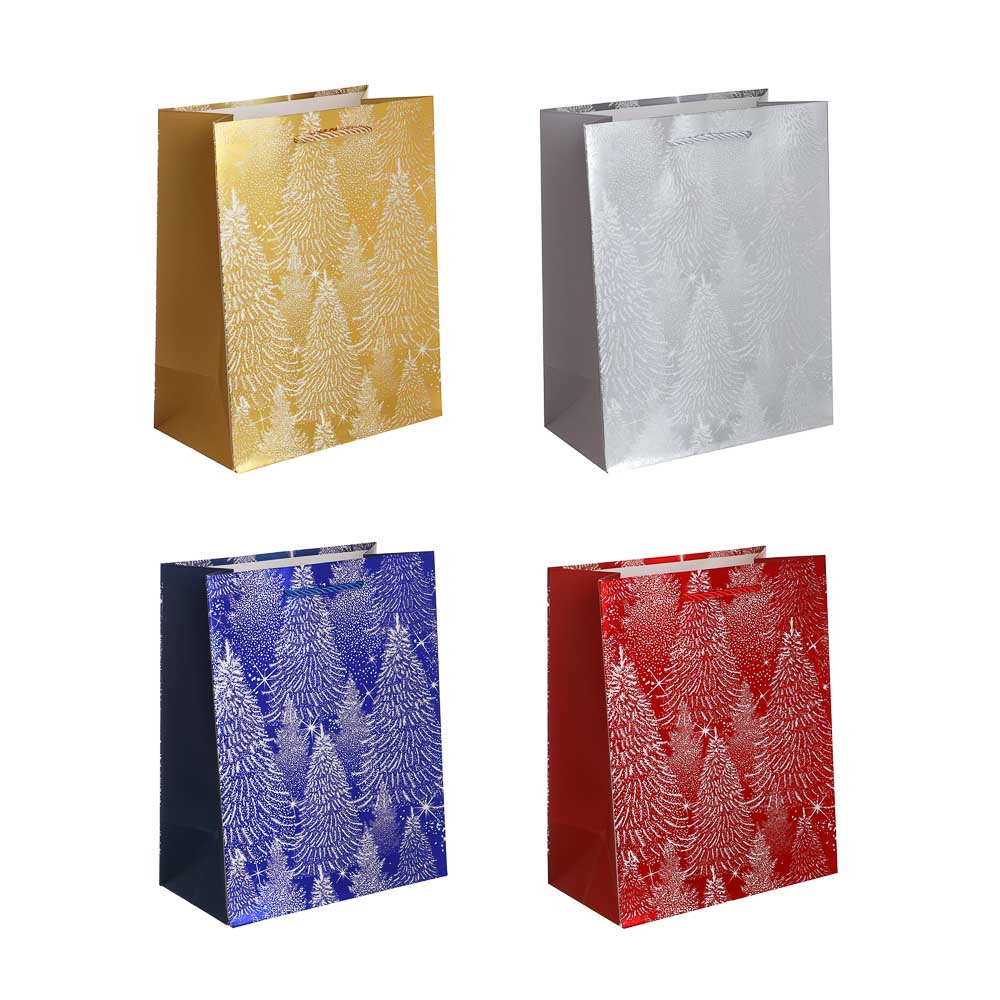 Пакет подарочный тм СНОУ БУМ 18x23x10см, бумага, 4 дизайна, арт.2 - #1