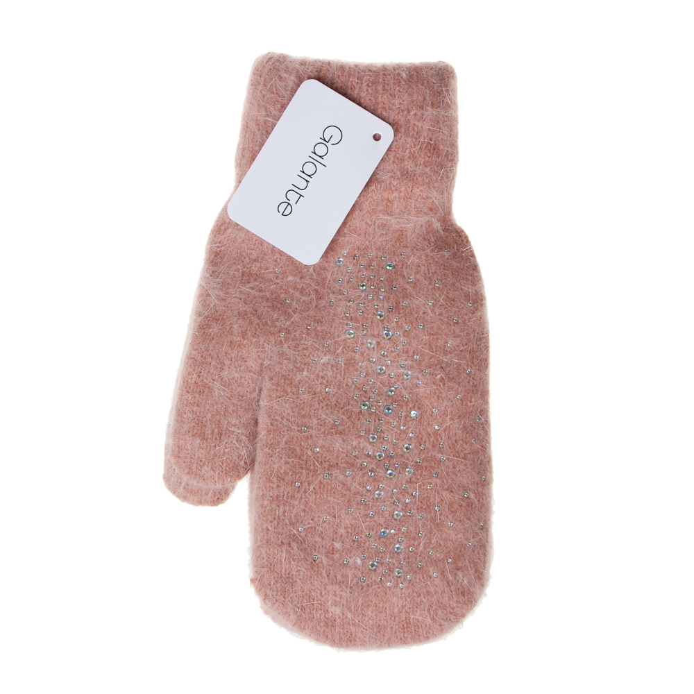 Варежки женские, 10% ангора, 90% акрил,размер универсальный, 3 цвета - #5