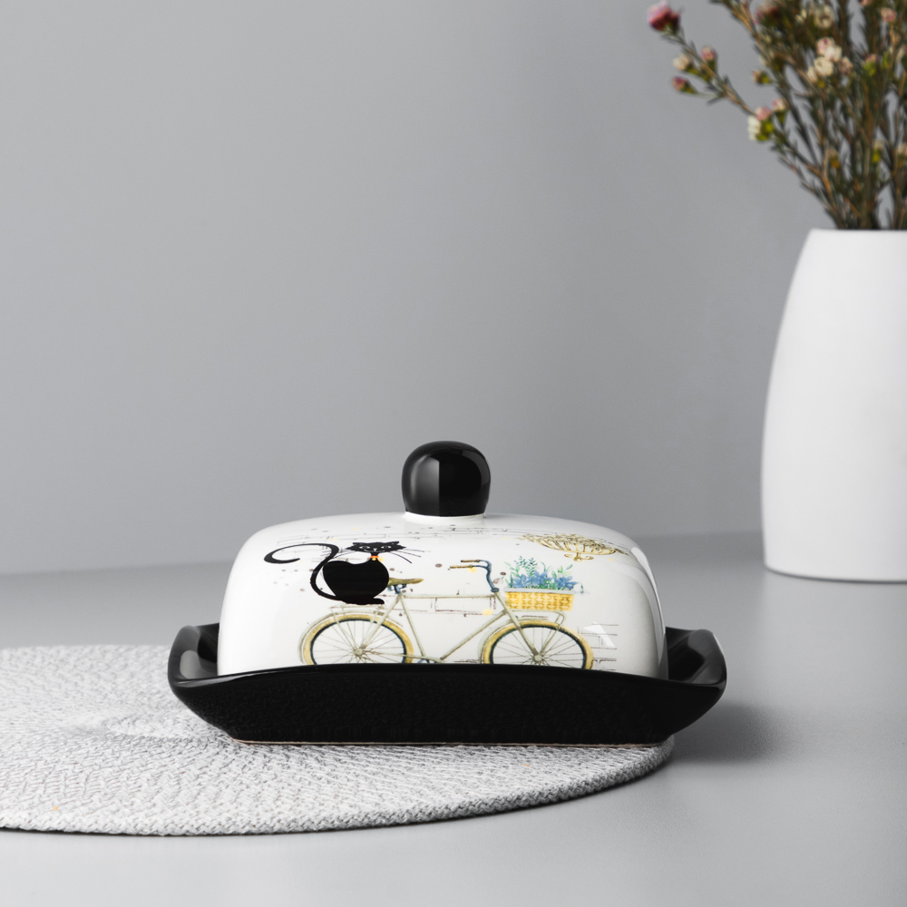 MILLIMI Котейка Масленка, 17х12x8см, керамика - #9