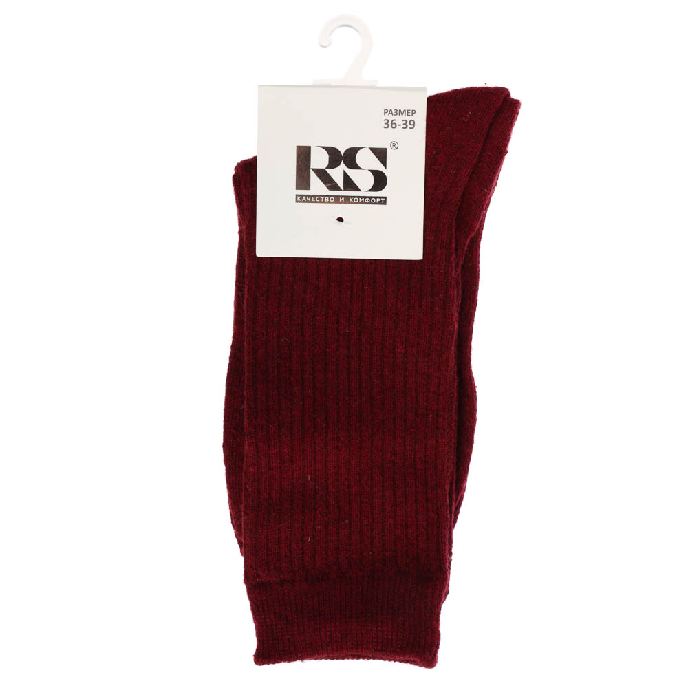 Носки женские "полушерсть" в рубчик, 65% полушерсть, 15% акрил, 10% спандекс, 10% эл, р. 36-39 - #5
