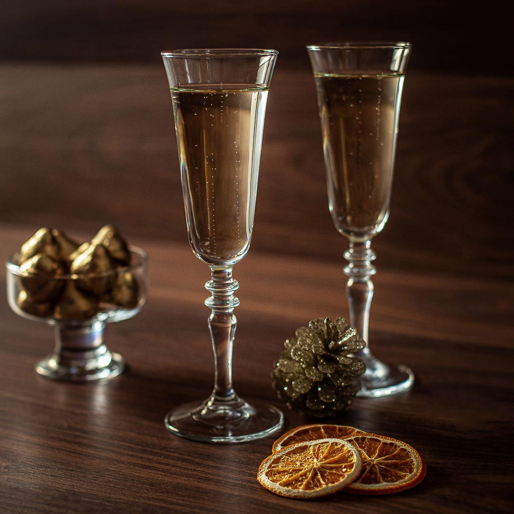 Набор бокалов для шампанского Pasabahce "Винтаж", 2 шт, 190 мл - #5