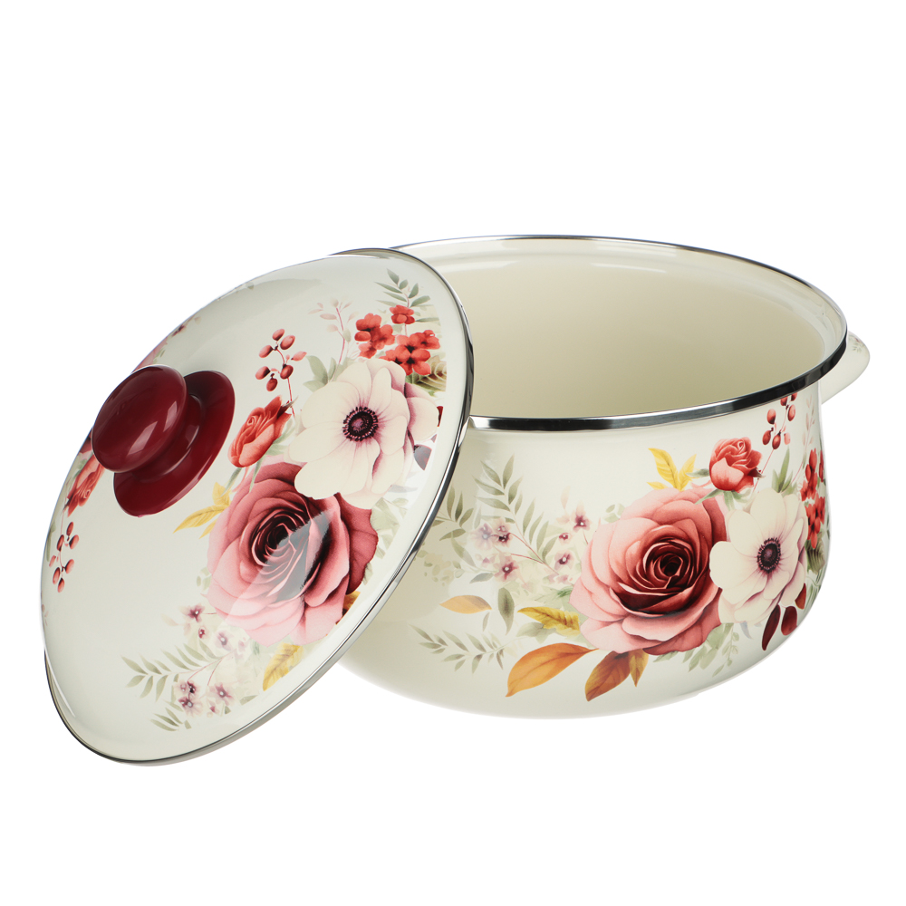 Кастрюля эмалированная VETTA Лаура, 24см, 5л, индукция - #4