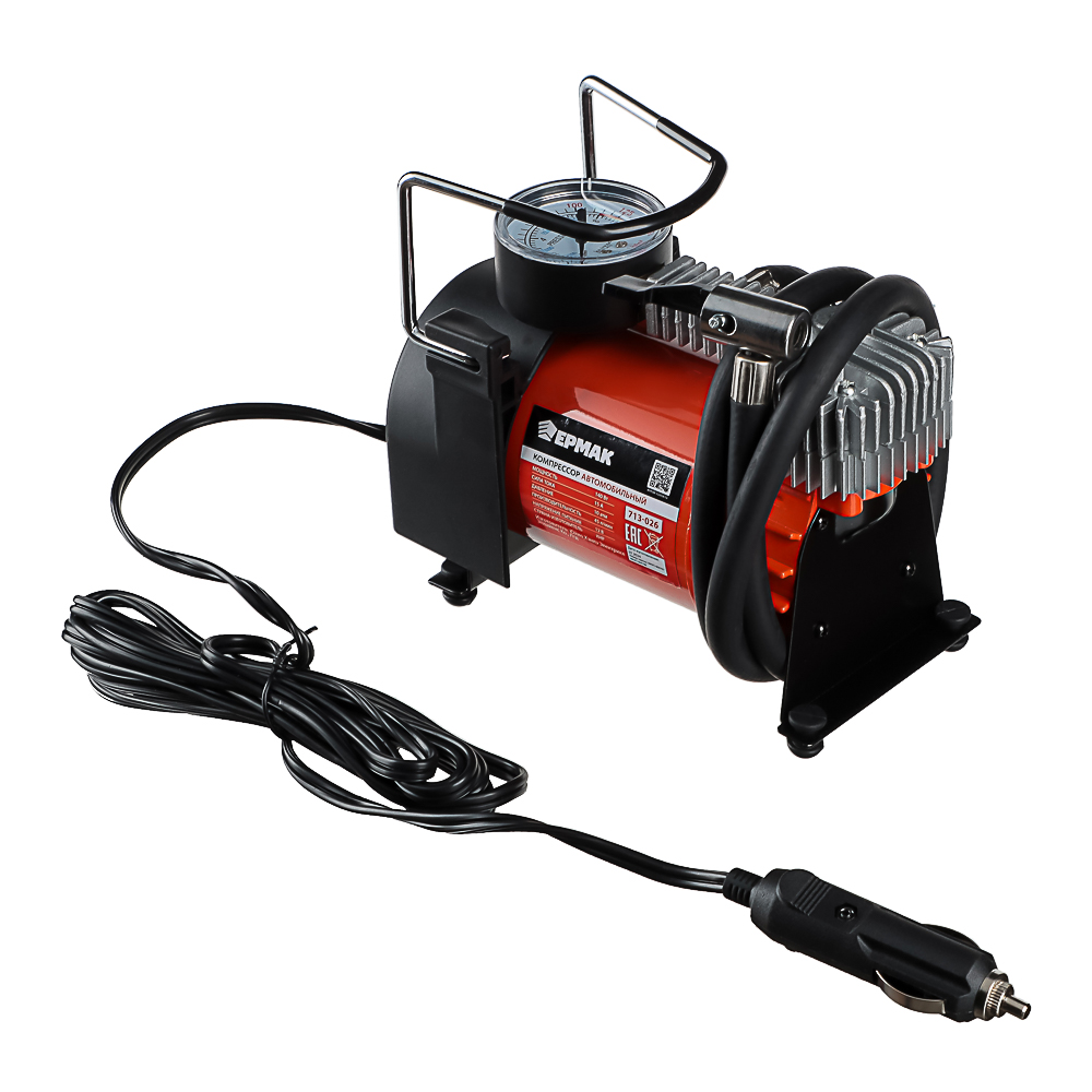 ЕРМАК Компрессор автомобильный, штекер прикур, в сумке, 12V, 140W, 45 л/мин, металл - #2