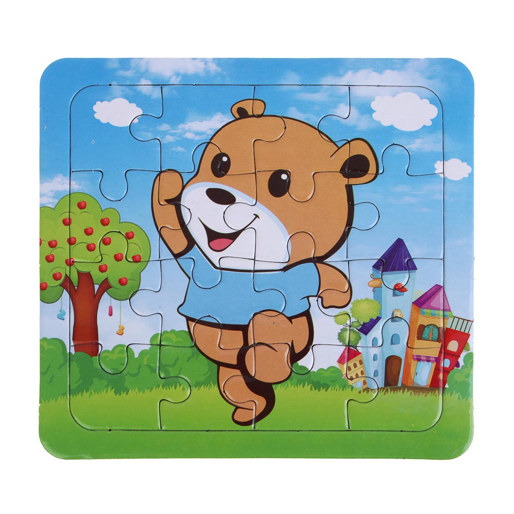 ХОББИХИТ Набор для творчества "Пазл-раскраска" 6 штук, 16,5х2,3х20см, картон, 2 дизайна - #5