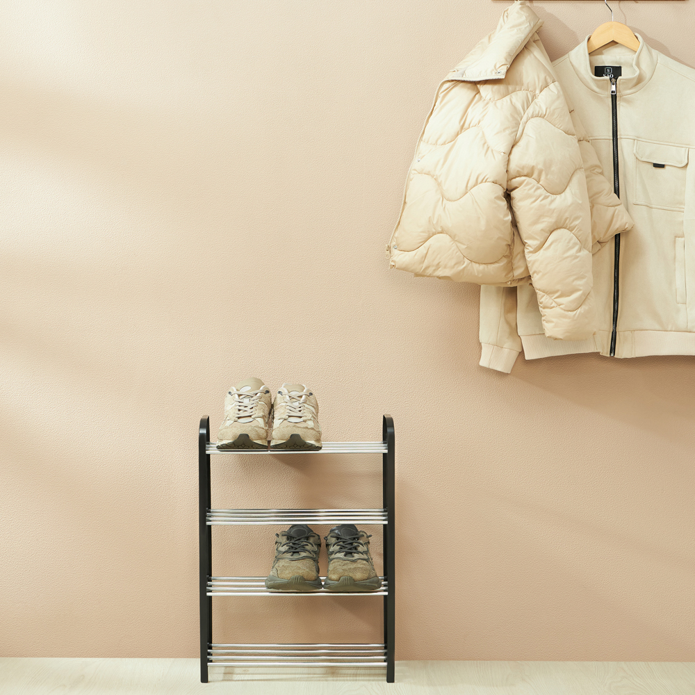 VETTA Этажерка для обуви, 4 яруса, 42х19х59см, металл, пластик - #5