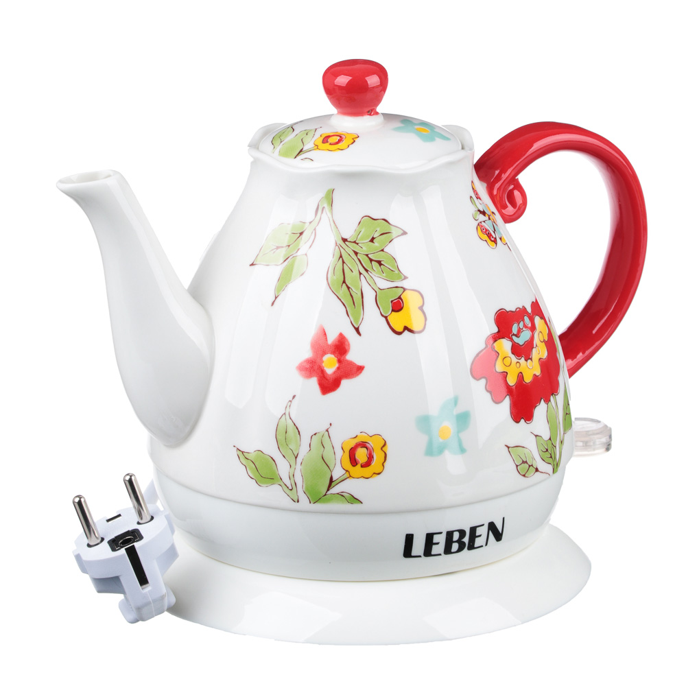 Чайник керамический LEBEN, 1,2 л, 1850 Вт - #1