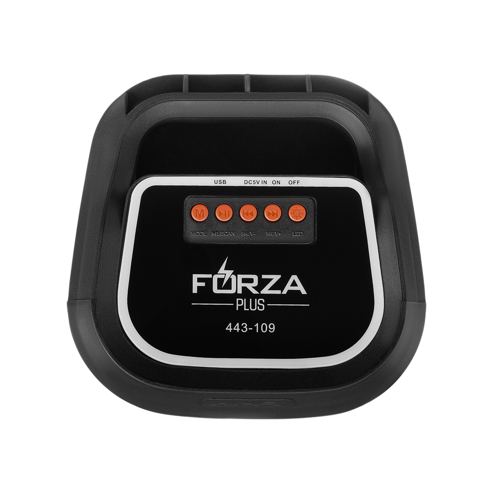 FORZA Колонка беспроводная GlowTower, 10 Вт,подсветка, 1500мАч,TWS,USB,BT5.3, ВШГ 38x16x16см, черный - #5