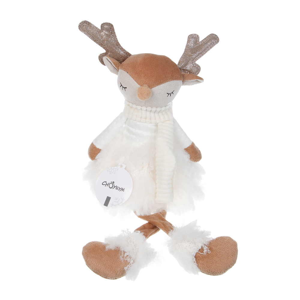 СНОУ БУМ Фигура декоративная "Олененок" 21+20 см, полиэстер - #6