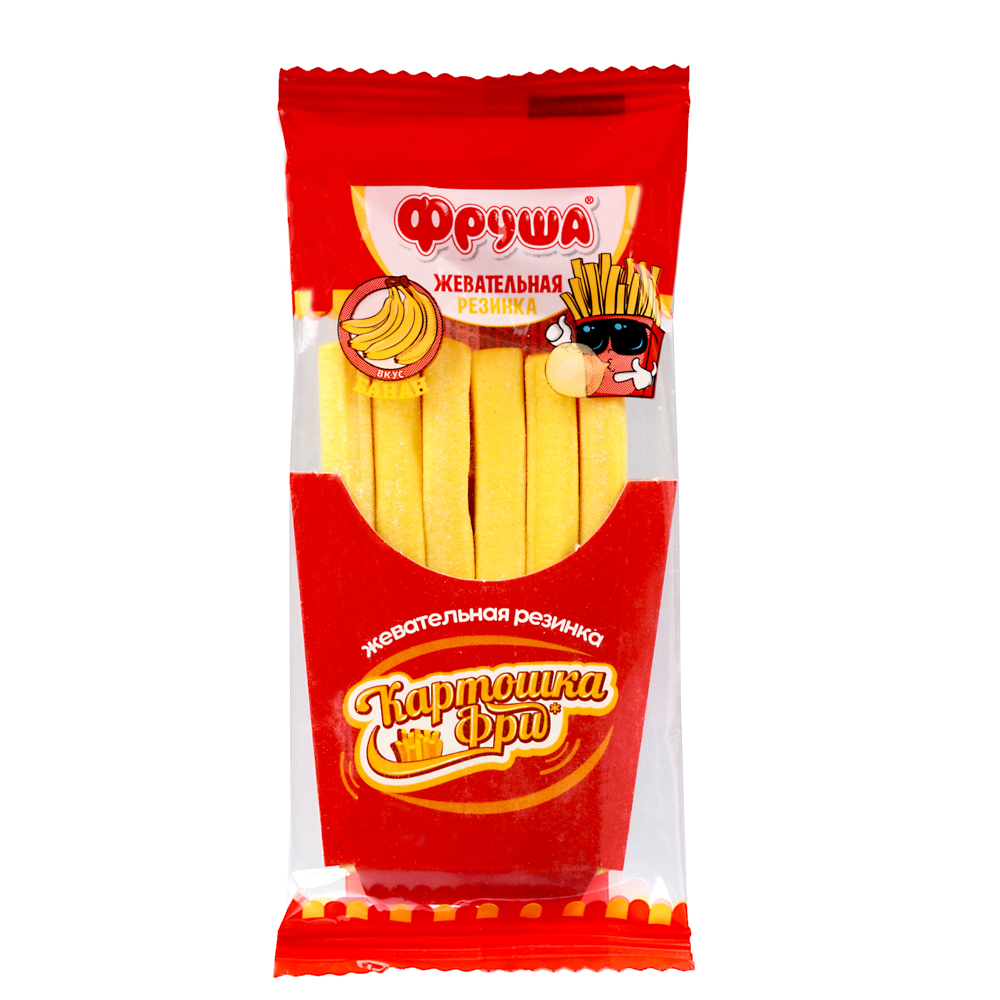 ФРУША Картофель фри жевательная резинка, 24 г - #1