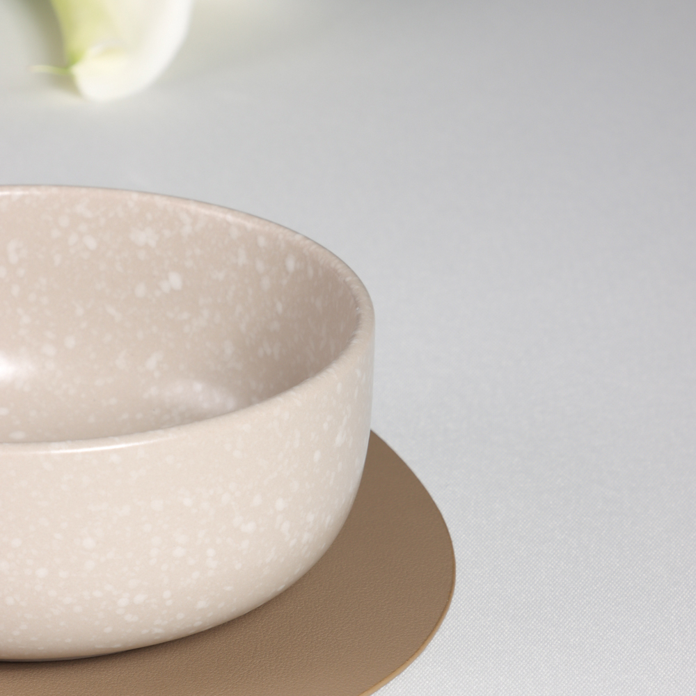 MILLIMI Салатник 620мл, 14.5х6см, керамика, бежевый - #8