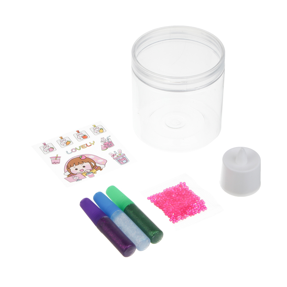 ХОББИХИТ Набор для творчества "Волшебная коробочка", PP, PE, TPR, гель, 9х9,5х8,5см, 2 дизайна - #3