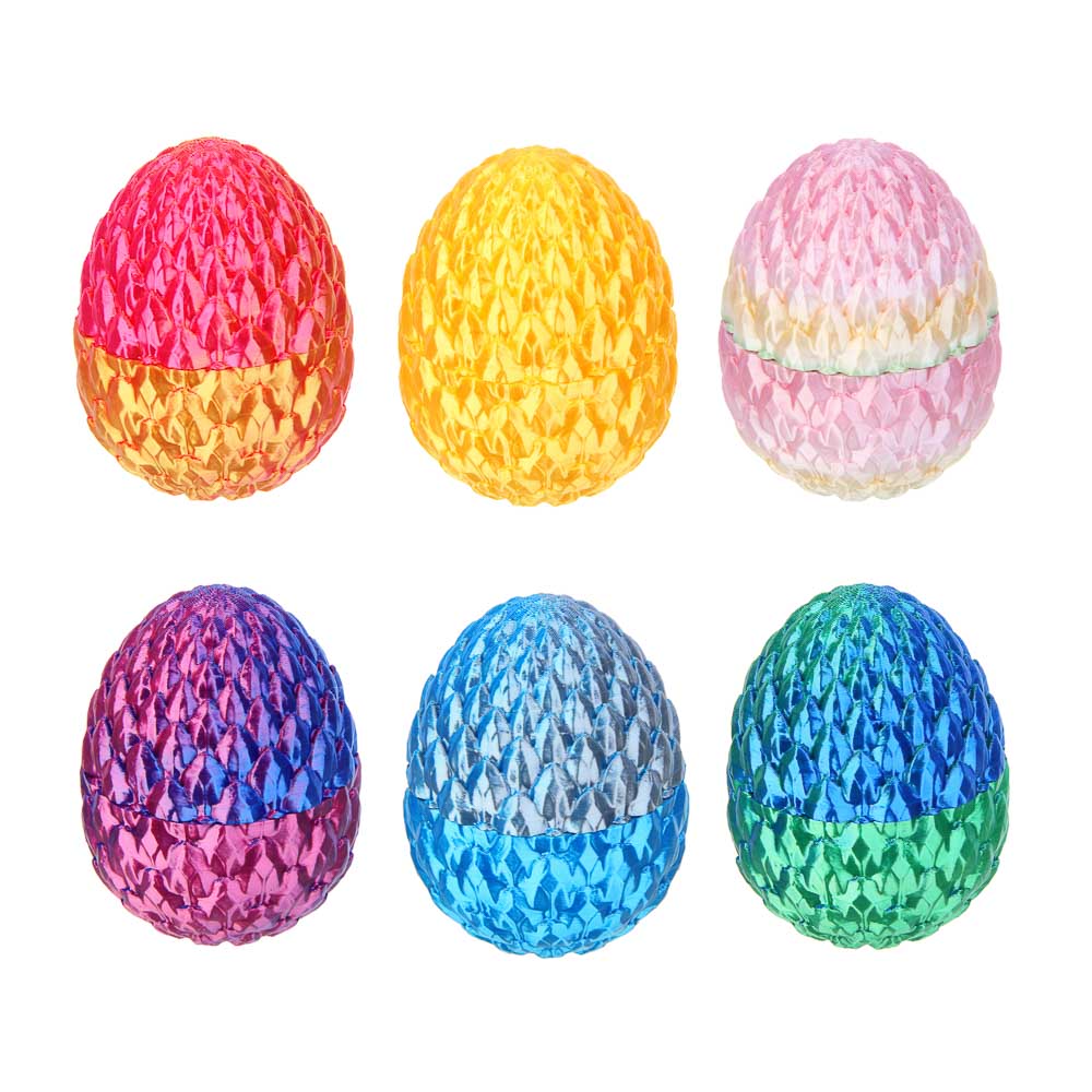 ИГРОЛЕНД Игрушка 3D "Яйцо с драконом", PLA, 7см, 6 дизайнов - #3