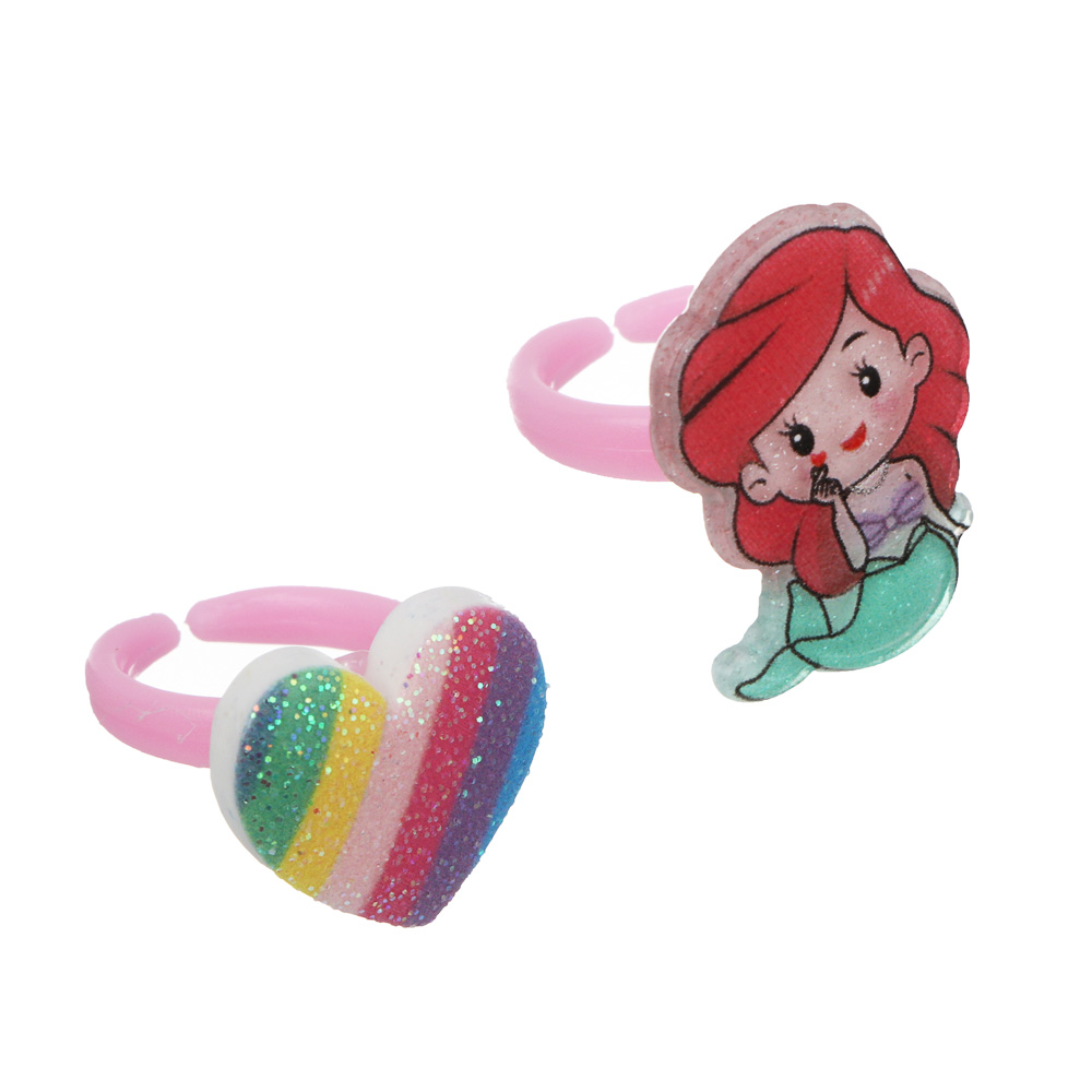 ИГРОЛЕНД Набор бижутерии в шкатулке "Карета" 4 пред., 9,5х3х12 см, пластик, металл, текстиль - #11