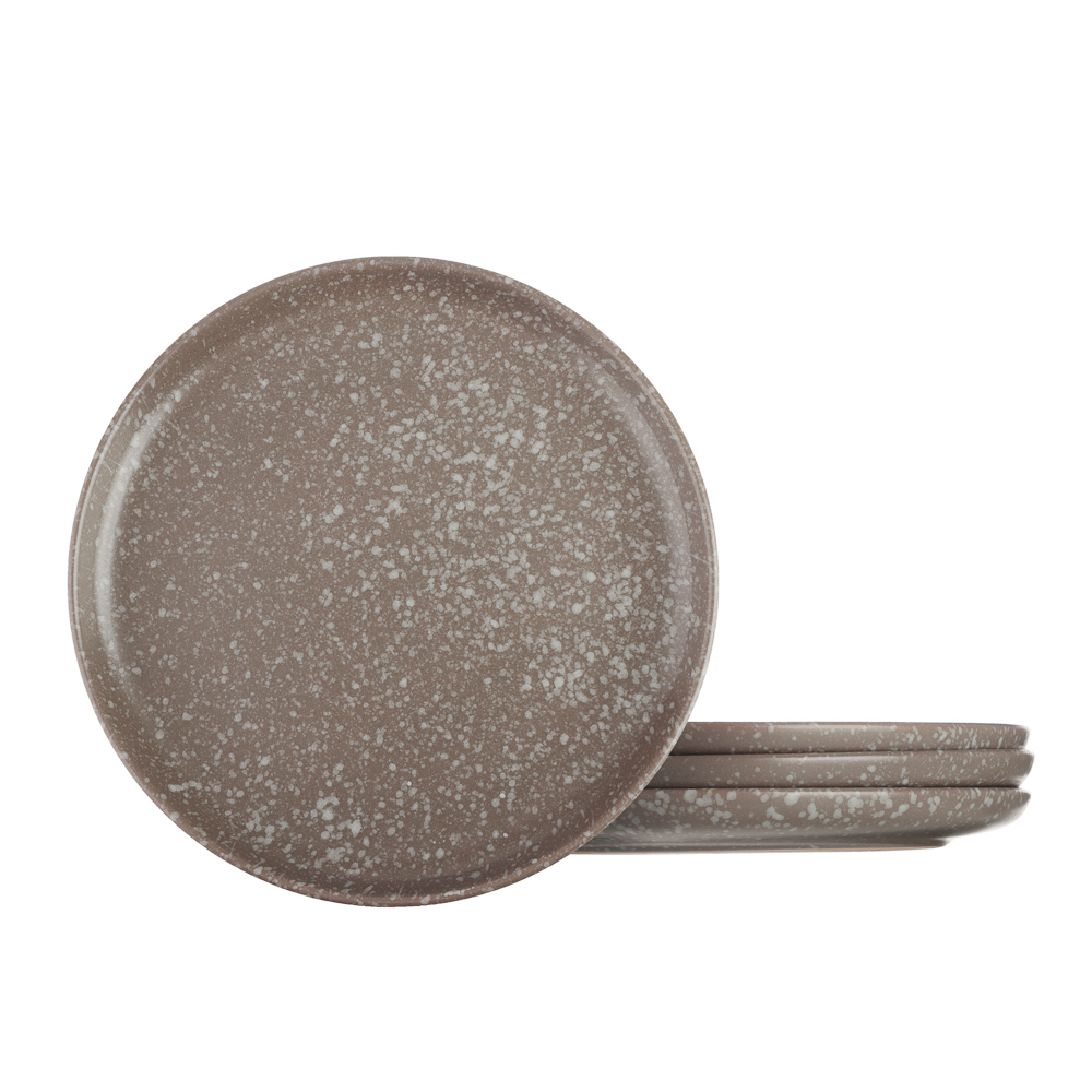 MILLIMI Набор стол.посуды 16пр(тар26см*4, тар20см*4, салатн14см*4, кружка340мл*4) керамика, серый - #5