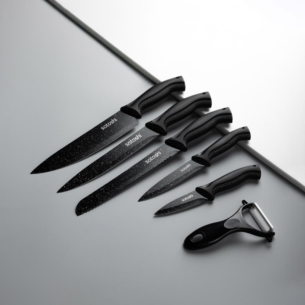 SATOSHI Рито Набор ножей кухонных 6пр, в магнитной коробке - #11