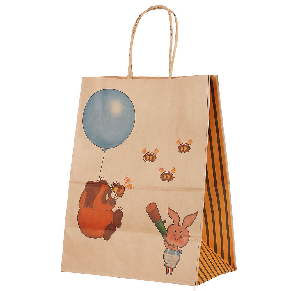 Пакет подарочный с кручеными ручками 24х14х30см, "Винни-Пух. Пожуж-ж-жим", в ассортименте - #10