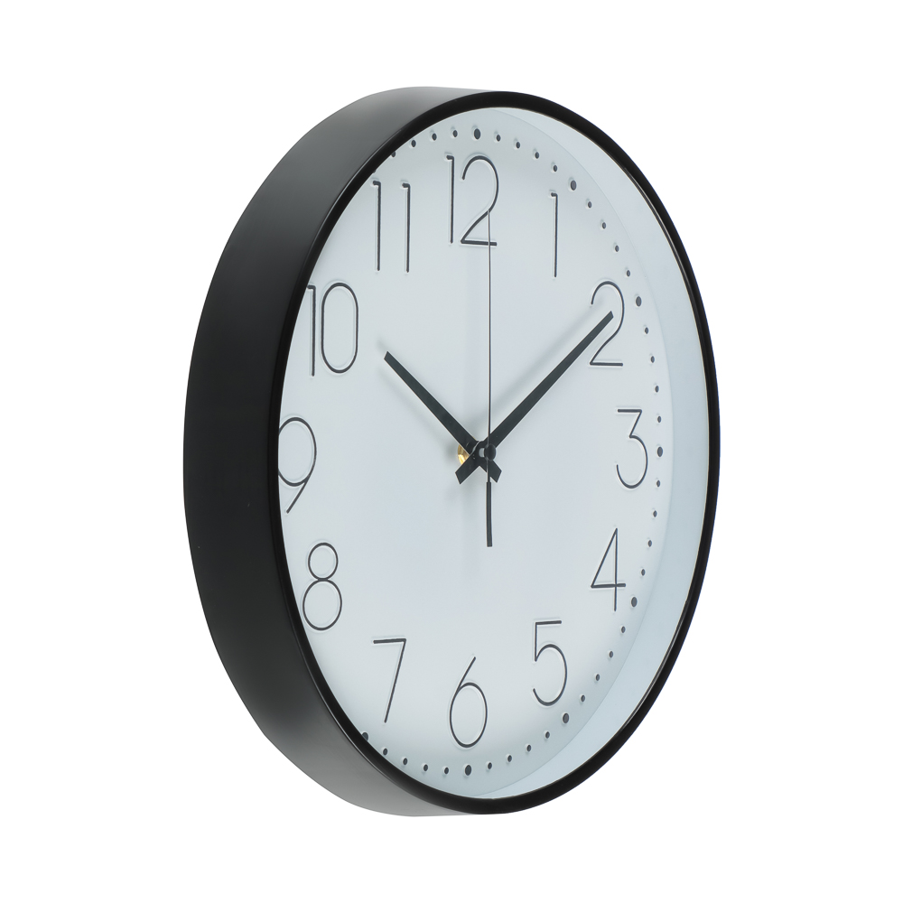 Часы настенные круглые, пластиковая оправа, 29 см, арт08-38 - #2
