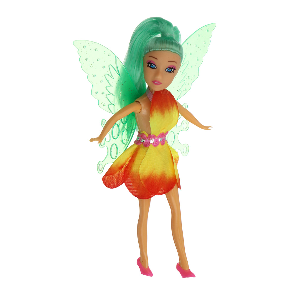 ИГРОЛЕНД Кукла в виде цветочной феи, 15,5 см, в пакете, 13х2,5х24 см, ABS, PP, PVC, 4 дизайна - #5