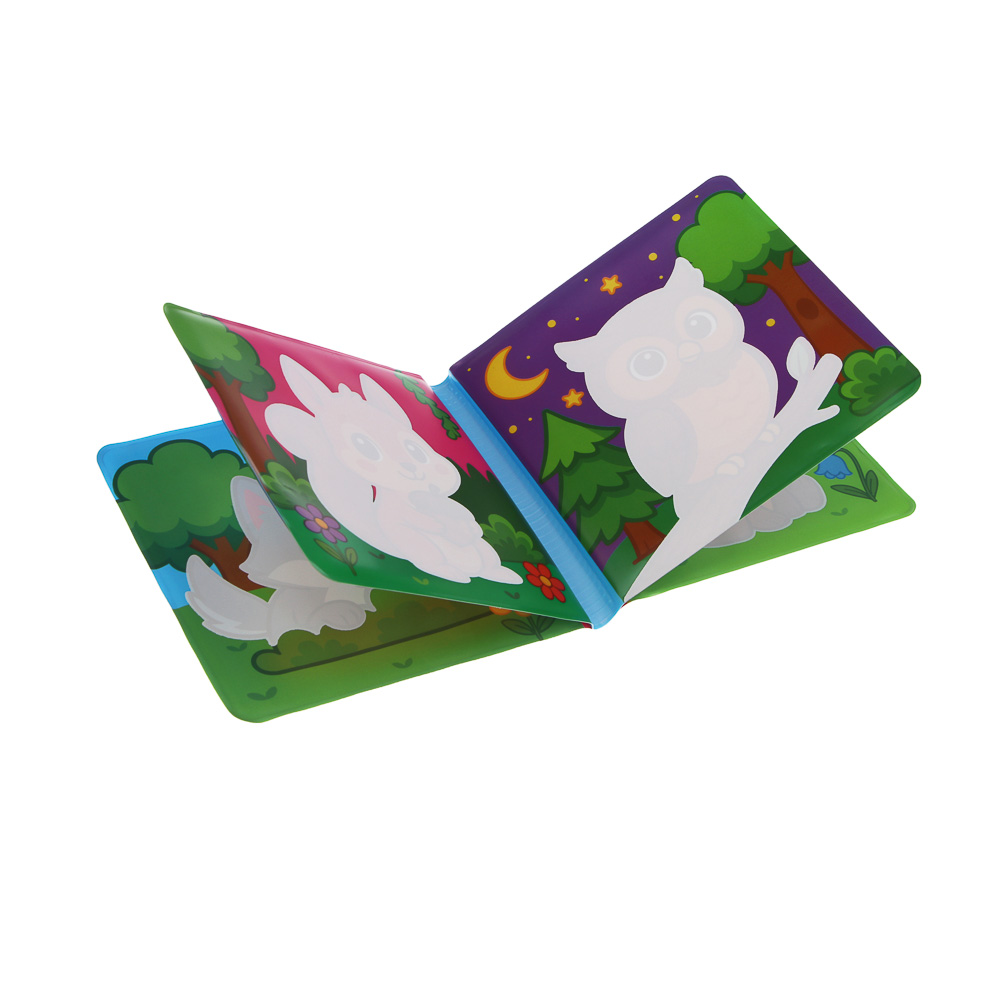 ИГРОЛЕНД Книжка "Раскрась водой", PEVA, поролон, 14х14см, 4 дизайна - #5
