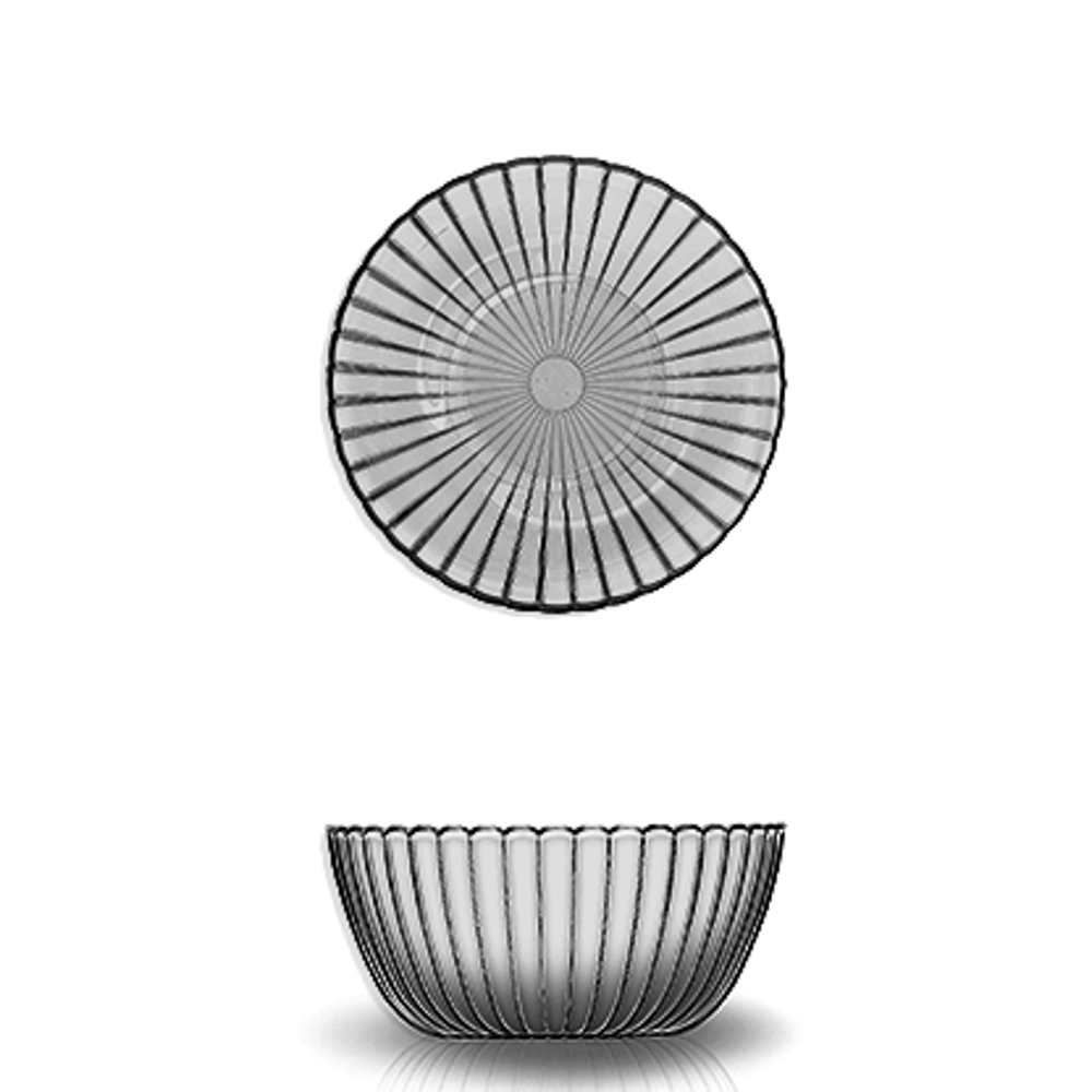 ОСЗ Магия графит Салатник 13см, стекло - #1