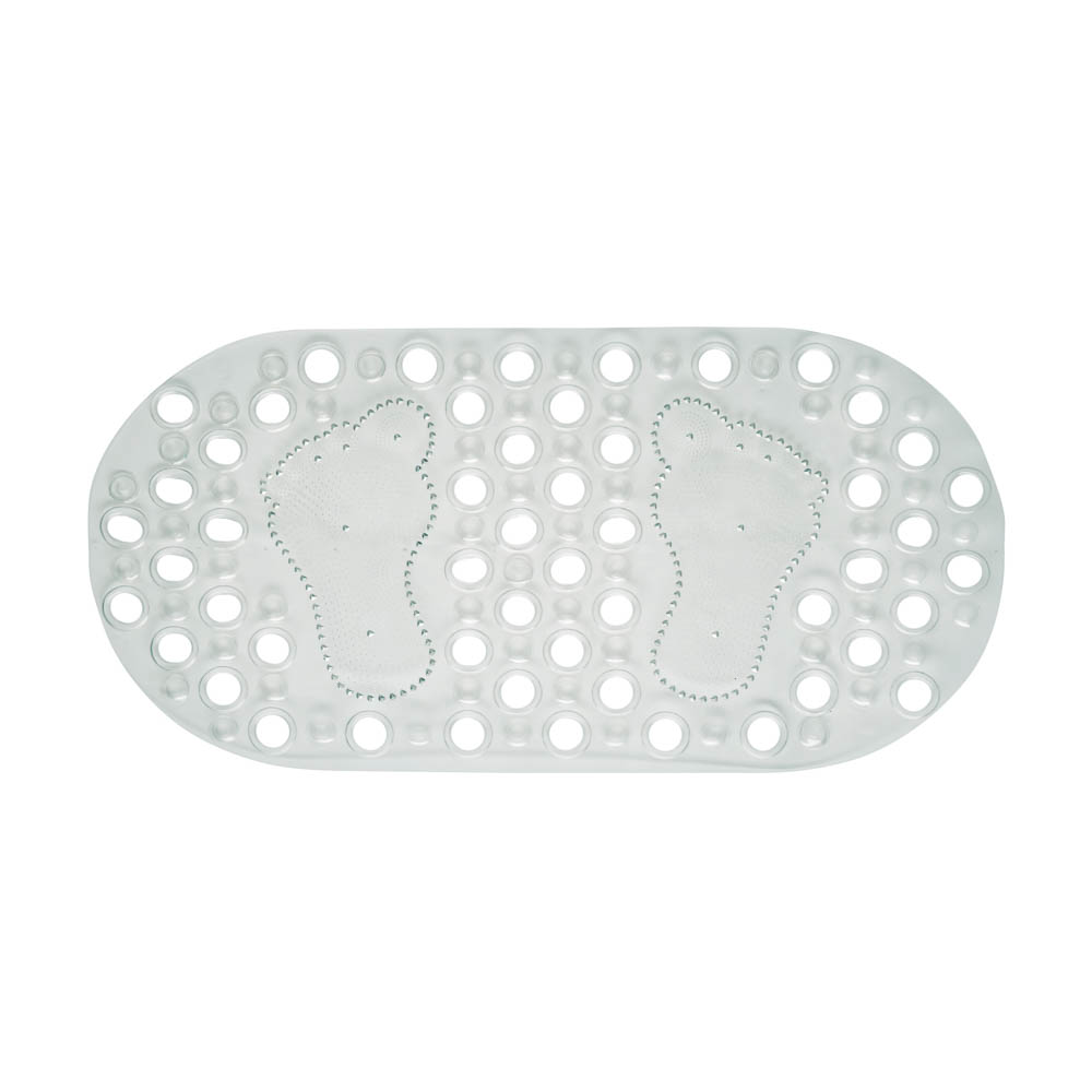 Коврик противоскользящий в ванную "Массажный" 66см*33см, прозрачный - #1