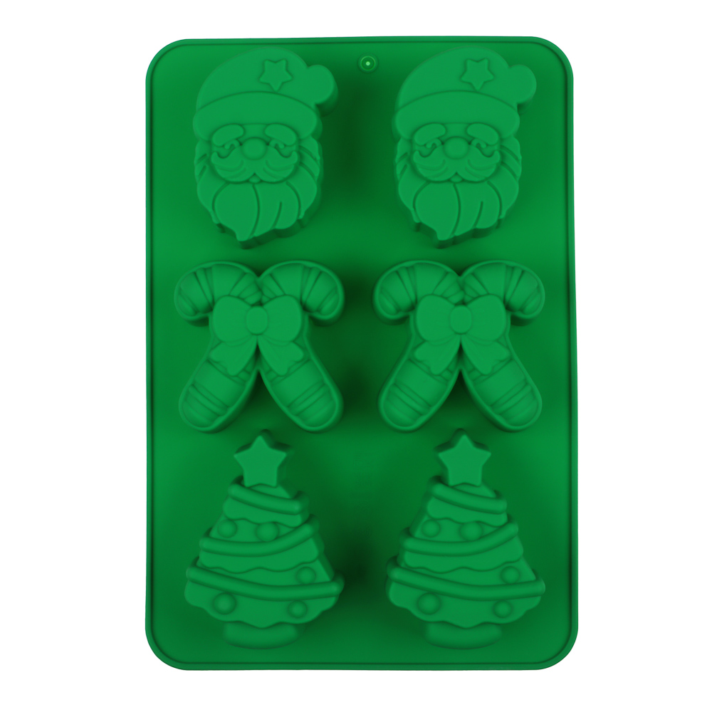 Новогодняя коллекция Щелкунчик Форма силиконовая 6 ячеек, 25х17,5см, 2 цвета - #2