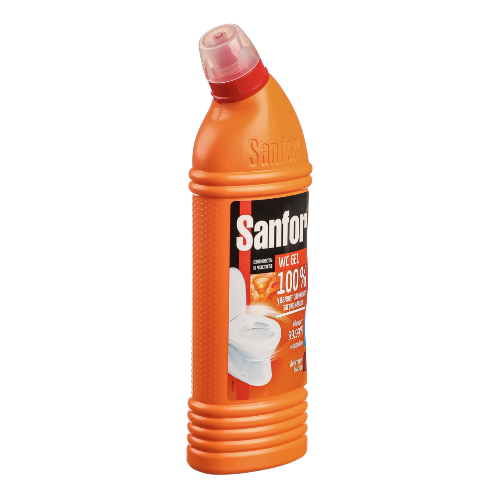 Чистящее средство для унитаза SANFOR WC Gel Super Power, 750 г купить с  выгодой в Галамарт