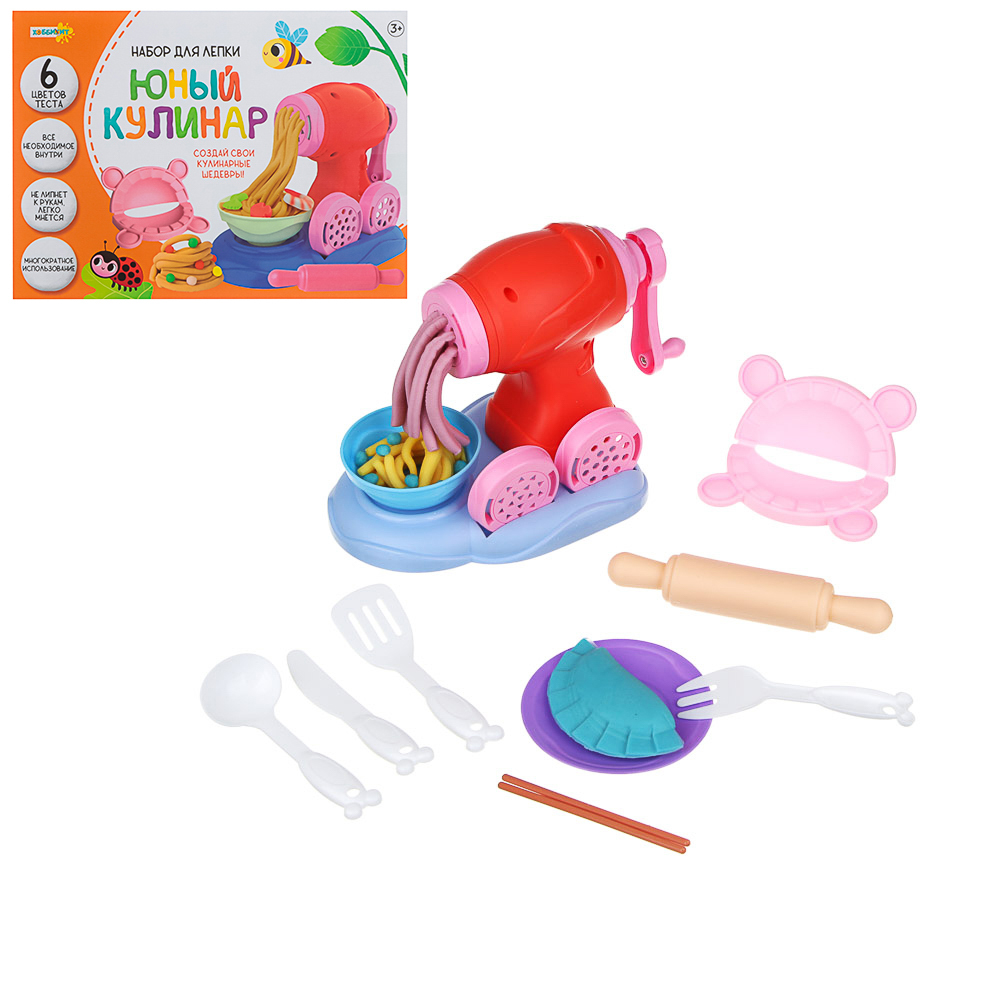 ХОББИХИТ Набор для лепки «Юный кулинар», РР, тесто, 21х15,5х7см - #1