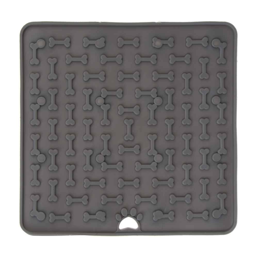 Коврик для медленного кормления животных тм VETTA, силикон, 18,5x18,5см - #1