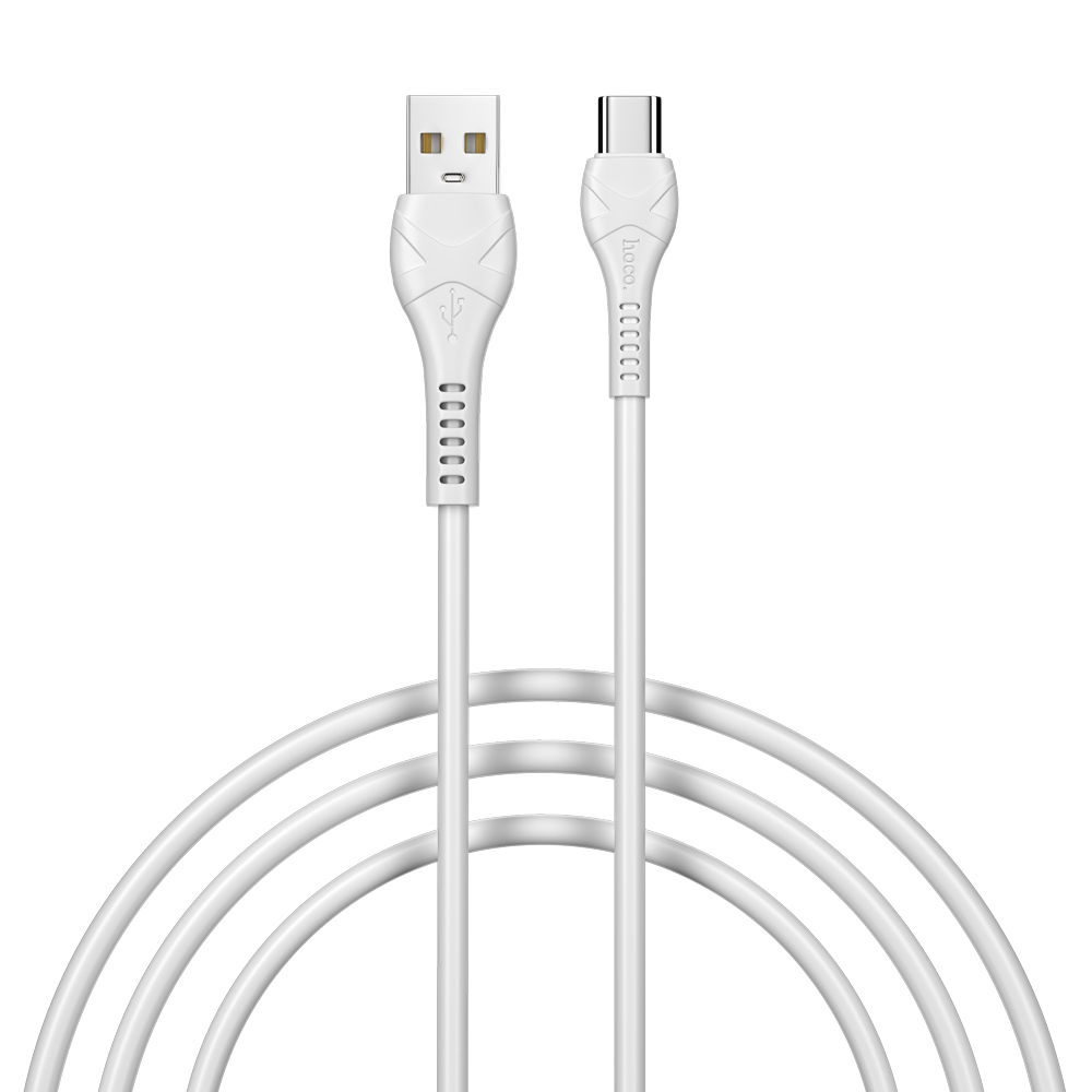 Кабель для зарядки USB(A)-Type C hoco. модель X37, 1м, 3А, белый - #1