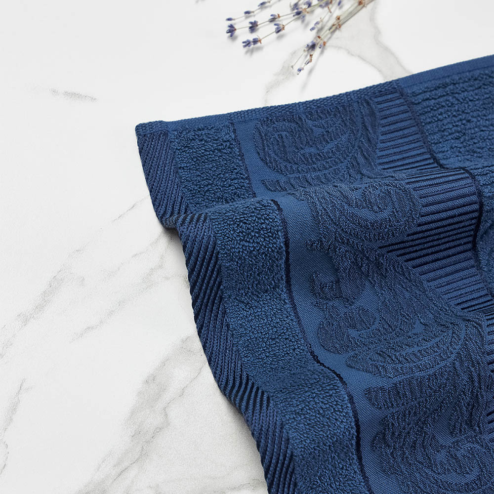 PROVANCE Нэви Полотенце махровое, 100% хлопок, 30х50см, 420гр/м, синий - #6