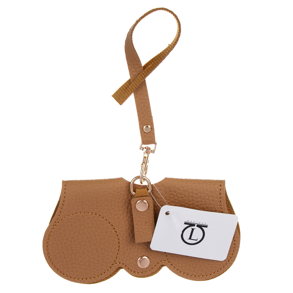 ЮL Футляр для очков на кнопке с подвесом, ПУ, 14,5х8см, 5 цветов - #5