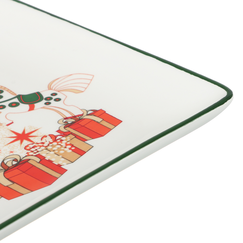 MILLIMI Щелкунчик Блюдо квадратное, 19х19х2см, керамика - #4