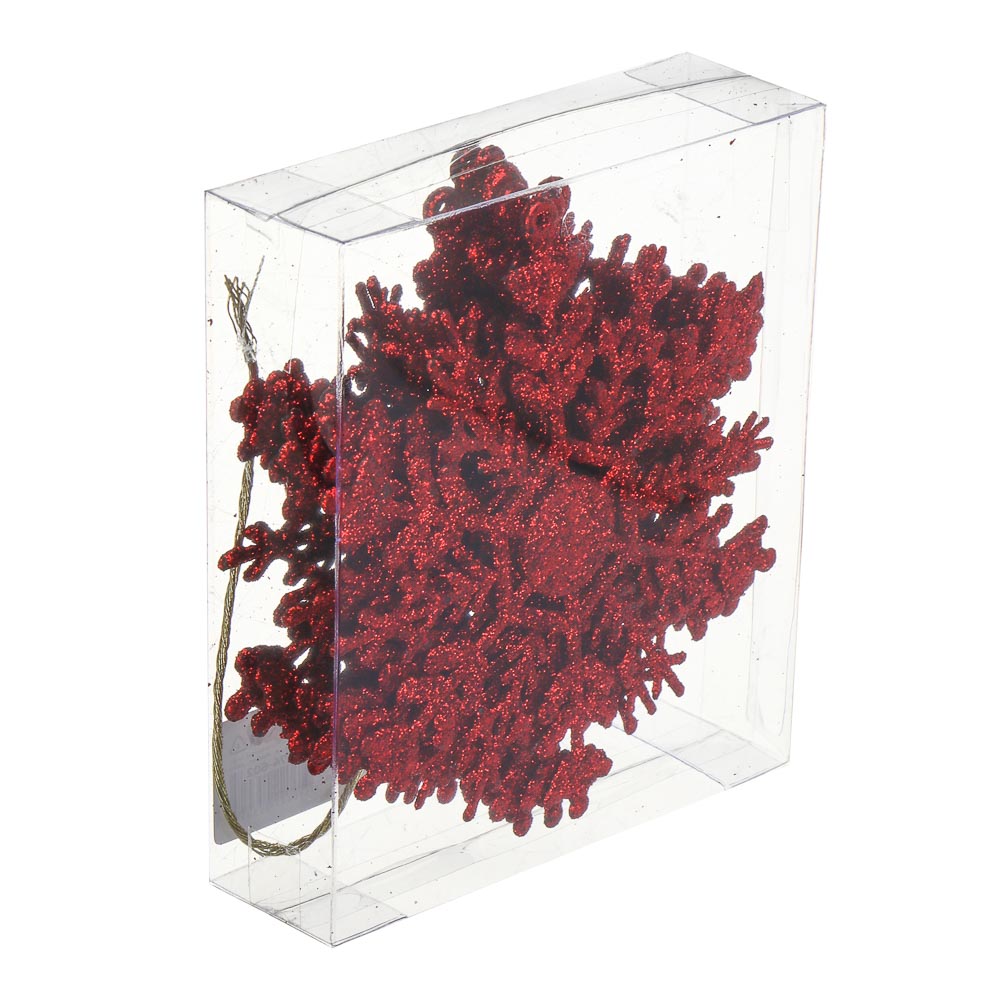 СНОУ БУМ Снежинки 10 шт, 10 см, пластик, 26-814 - #4