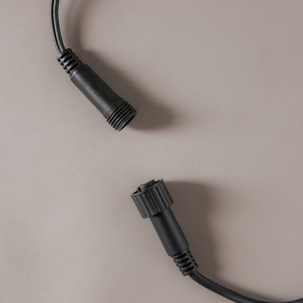 BY Эл.гирлянда бахрома уличная, 3x0.6х0.4м, 100LED, желтый,пост свеч,ПВХ черный,коннект,IP65,220В - #15