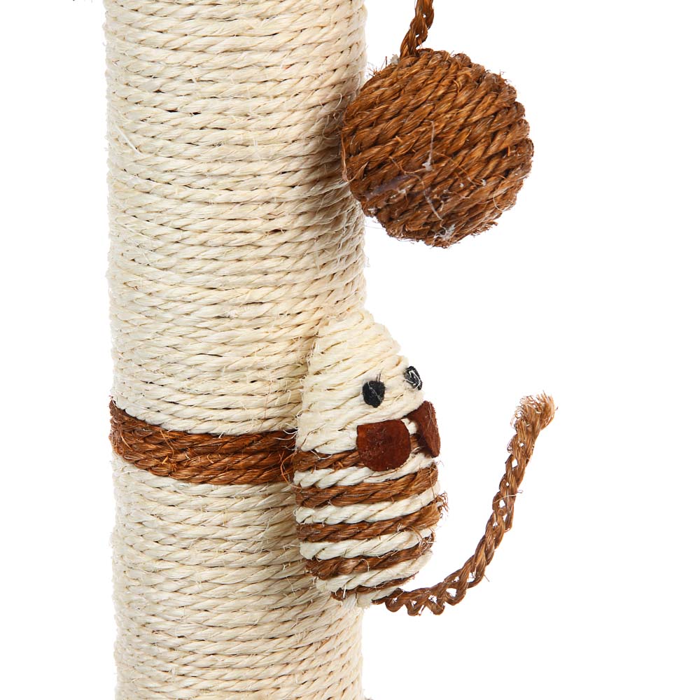 VETTA Когтеточка для домашних животных, бамбук, сизаль, 24х40 см, мышки - #2