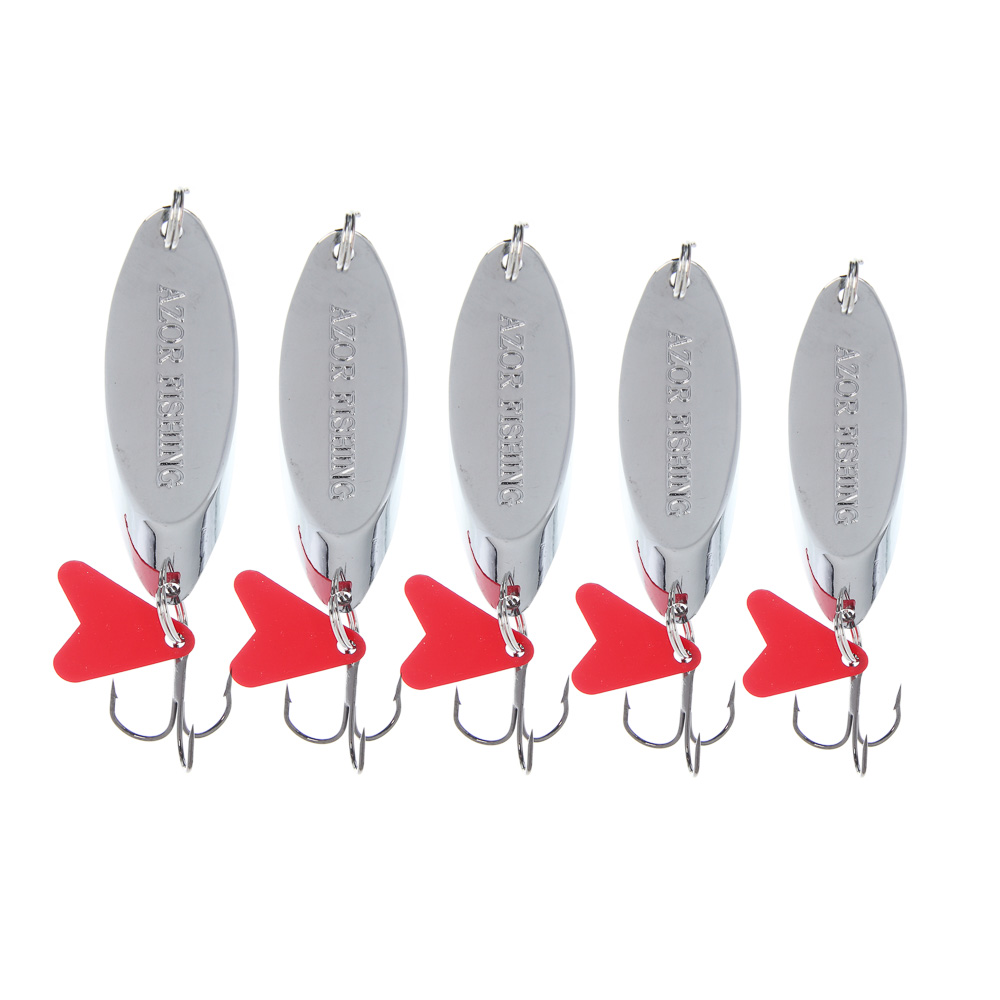 Блесна колеблющаяся тм AZOR FISHING, тип Кастмастер, цвет серебро, 7,10,14,18,21,25гр, 6 видов - #1