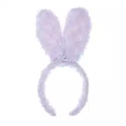 White Marabou Bunny Ears