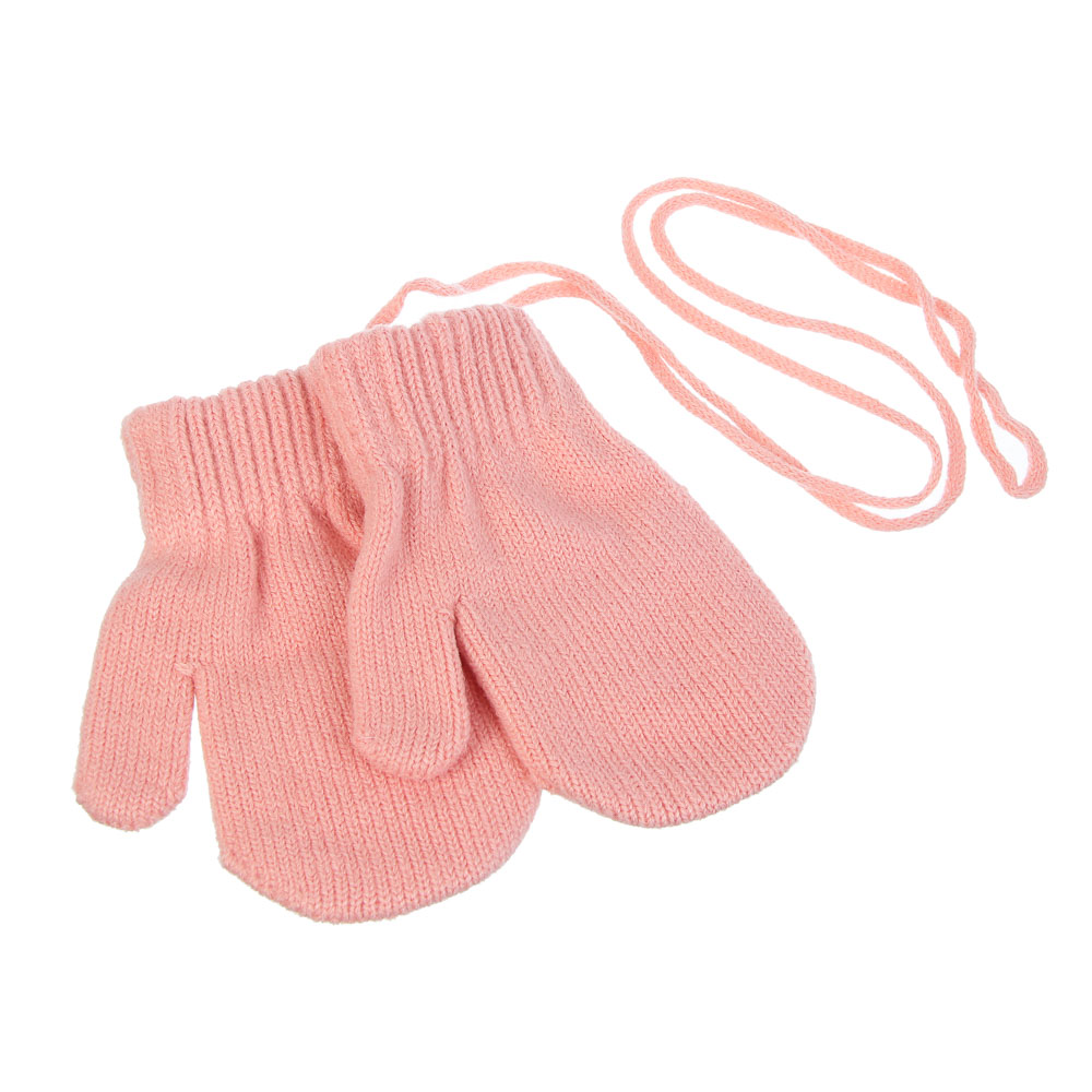 GALANTE Варежки детские на веревке, р.14, 55% акрил, 45% полиэстер, цвет в ас-те, ОЗ25-35 - #5