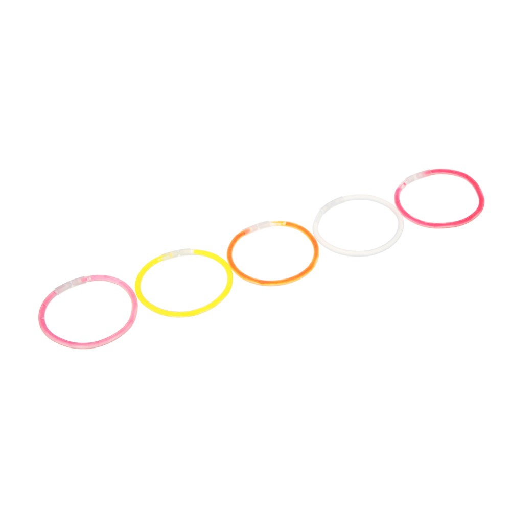 СНОУ БУМ Набор неоновых браслетов 10шт по 20 см, 5 цветов, пластик - #1