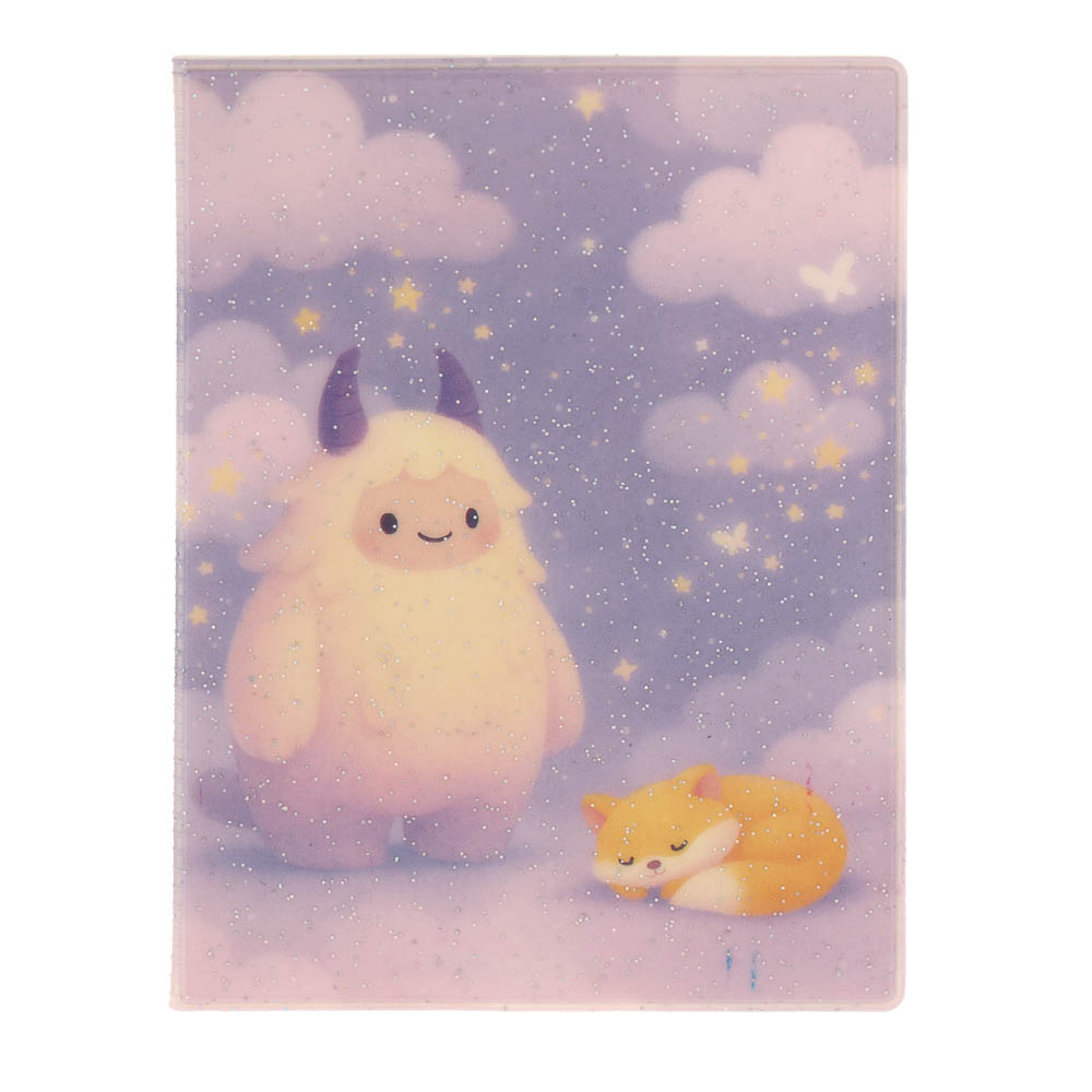 Обложка на паспорт тм ЮL с блестками, ПВХ, 13,6х9,5см, 6 дизайнов - #2