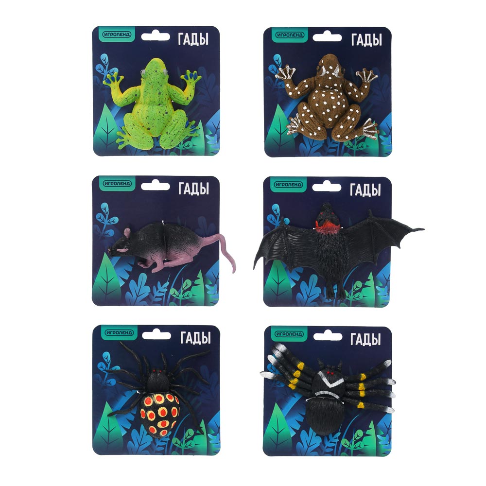 ИГРОЛЕНД Фигурки в виде Гадов, резина, 4-10 дизайнов - #3