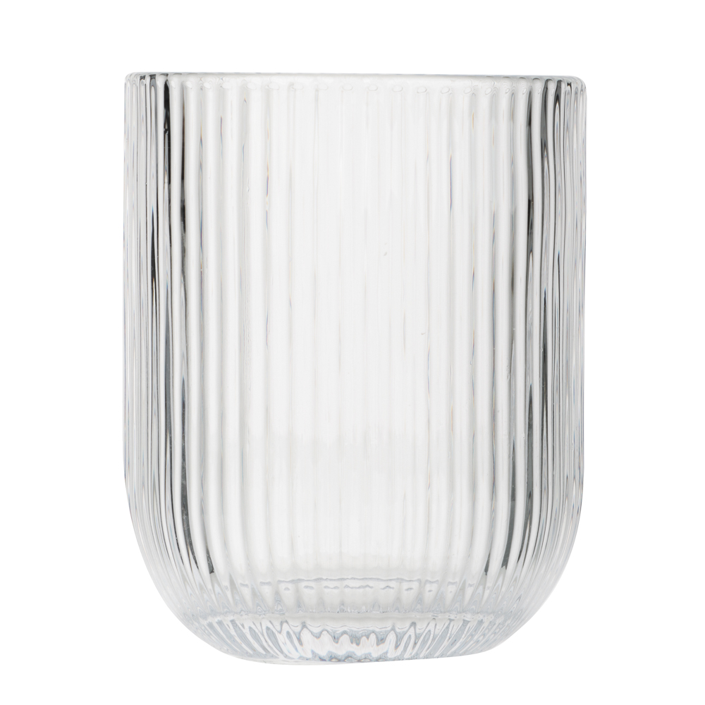MILLIMI Стакан Грея, 250мл, стекло, прозрачный, рифленый - #2