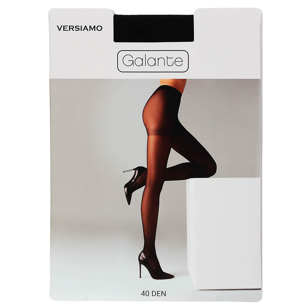 GALANTE Versiamo Колготки 40 DEN с шортиками, 85% полиамид, 15% эластан, размер 3, цвет черный - #1