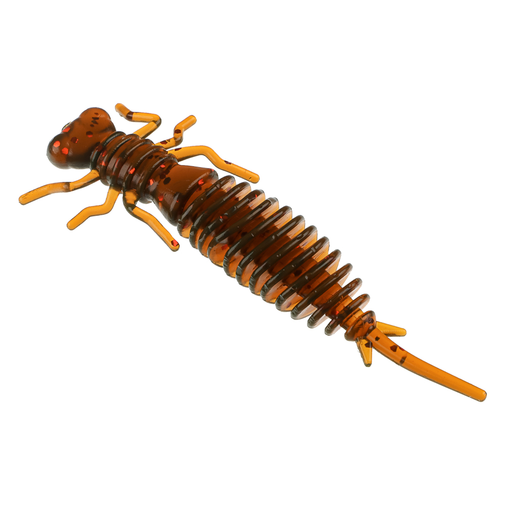 Приманка силиконовая "Личинка стрекозы" тм AZOR FISHING, 8см, 5шт, 5 цветов - #3