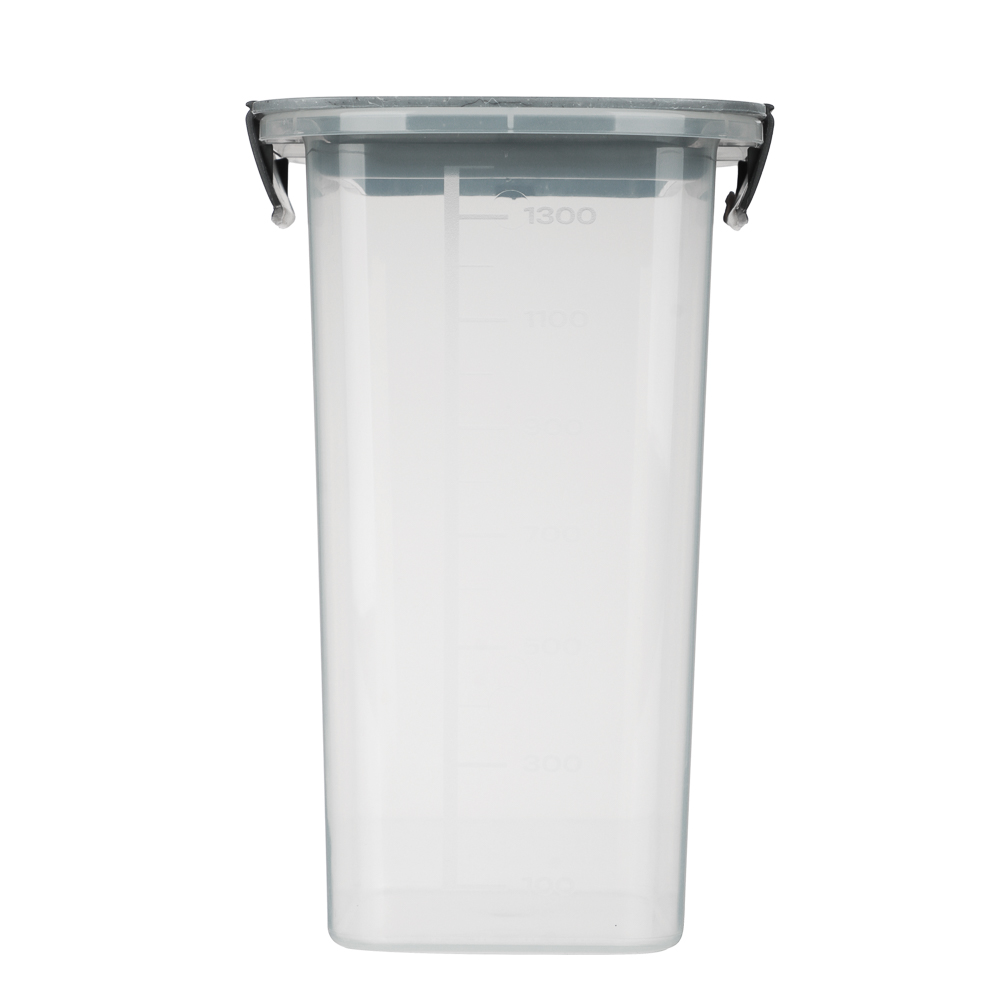 Контейнер герметичный с защелками для сыпучих продуктов 1500мл, пластик - #4