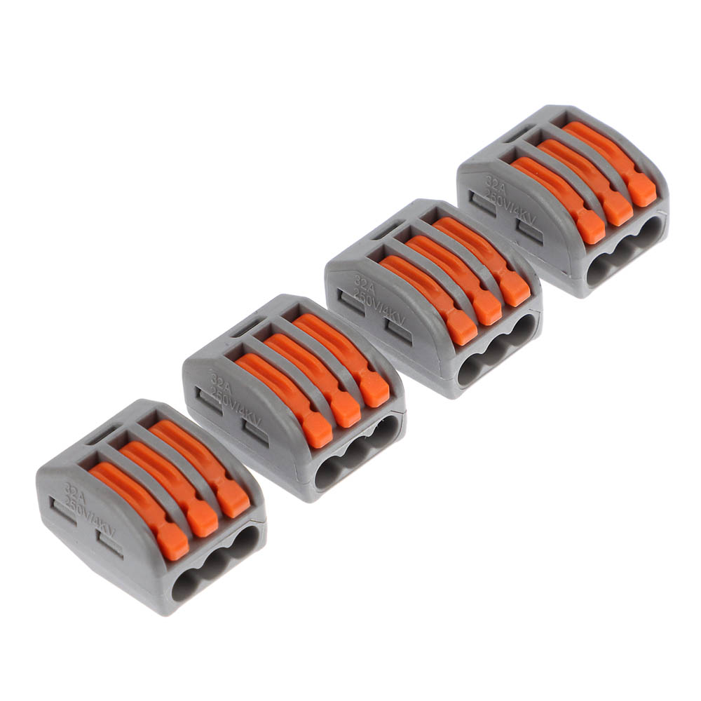 Клемма соединительная ЭРА с рычагами 3-проводная 0.08-2.5/4 мм2, NO-225-421, 4шт - #1