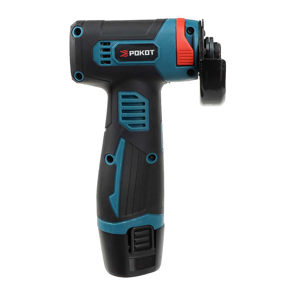 РОКОТ Аккумуляторная мини УШМ 12в, 2акб, пластиковый кейс, зарядное устройство, 7 дисков в компл. - #4