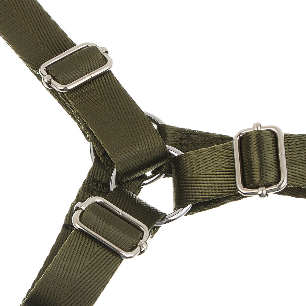 Шлейка для животных тм VETTA, нейлон, хаки/беж, обхват шеи 30-40см, обхват груди 35-43см, размер S - #3