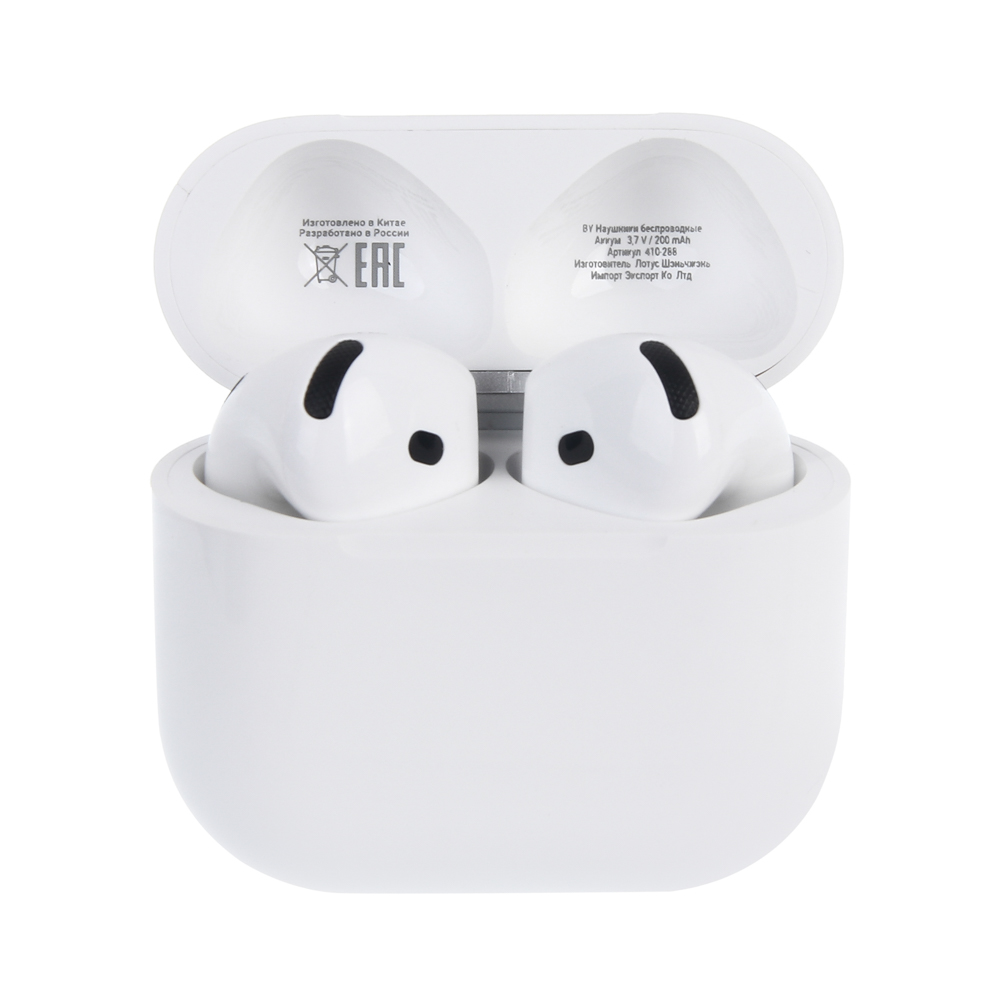 Наушники беспроводные TWS BY Space Pods 4, вкладыши, 25/200мАч, BT 5.4, белый - #1